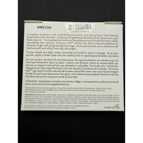 Lilab B Cosmetics b. Polished Virtuous Veil Concealer and Eye Primer NEW in Box - Picture 3 of 3